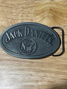 Vintage Silver Jack Daniels Antique Classic Lightweight Belt Buckle